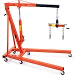 VEVOR Engine Hoist with Lever 2 Ton Cherry Picker Shop Crane Hoist