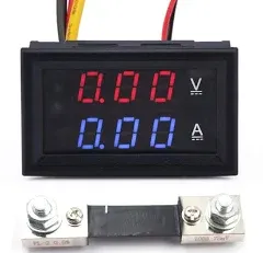 DC 100V 100A LED Digital Voltmeter Ammeter Ampere Voltage Meter Current Shunt