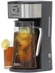 Iced Coffee and Iced Tea Maker with Infusion Tube, 2.75 Qt. Capacity,