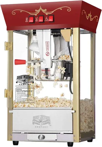 Great Northern Red Matinee Movie Popcorn Machine 6091