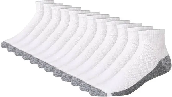 Hanes Men's Max Cushioned Ankle Socks, Multipacks