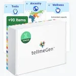 tellmeGen DNA Test Starter (Ancestry - Traits - Fitness and Diets) More 90 Online Reports - Ancestry DNA Test Kit, DNA Connect Family Finder, Sports, Diet and Traits