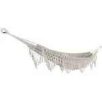 Bliss Hammocks Polyester Hand-Braided Hammock in A Bag Decorative Fringe, Brown