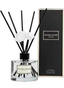 Reed Diffuser 6.7Oz (200Ml) Clean Cotton Scented Reed Diffuser Set