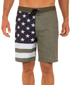 Hurley 18" Phantom Patriot Boardshorts Black 32