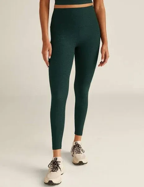 Beyond Yoga Caught in the Midi Chai Leggings Size Medium