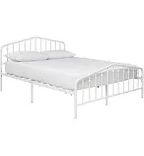 Signature Design by Ashley Casual Trentlore Metal Bed, Full, White