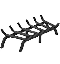 VEVOR Fireplace Log Grate Heavy Duty Fireplace Grate with 6 Support Legs