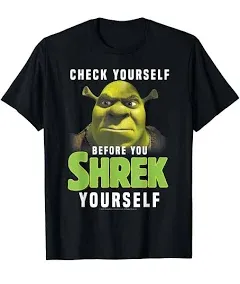 Shrek Check Yourself Before You Shrek Yourself T-Shirt