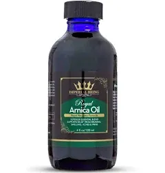 Royal Arnica Oil, Rapid Recovery Formula - Organic Super Premium Herbal Blend with 100% Pure Essential Oils to Relieve Sore Muscles, Bruise Care, Natural Body Therapy, Massage, Trauma, Aches (1oz)