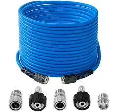 Pressure Washer Hose 1/4 inch X High Power Washer Extension Hose Kink & Wear Resistant High Pressure Hose for Replacement Compatible with M22