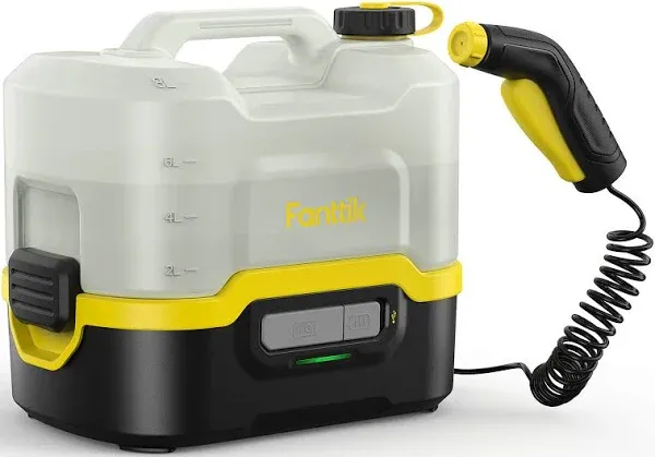 Fanttik NB8 Nano Portable Cordless Electric Sprayer w/2.1Gal Tank, Retractable Spray Head, 2600mAh Lithium Battery, Ipx5, 72-98PSI, Portable Pressure