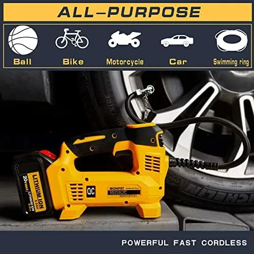 Ironfist Tire Inflator for DeWalt Battery