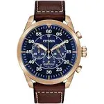 "Original Citizen Avion Chronograph Eco-Drive Blue Dial Men's Watch CA4213-18L"