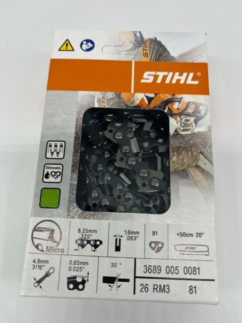 Stihl 20" Oilomatic Rapid Micro Chain 26RM3-81