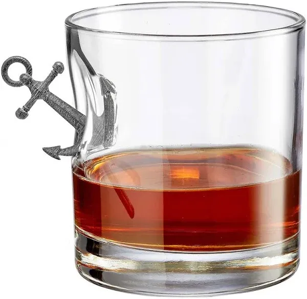 BenShot Anchor Rocks Glass Whisky Tumbler