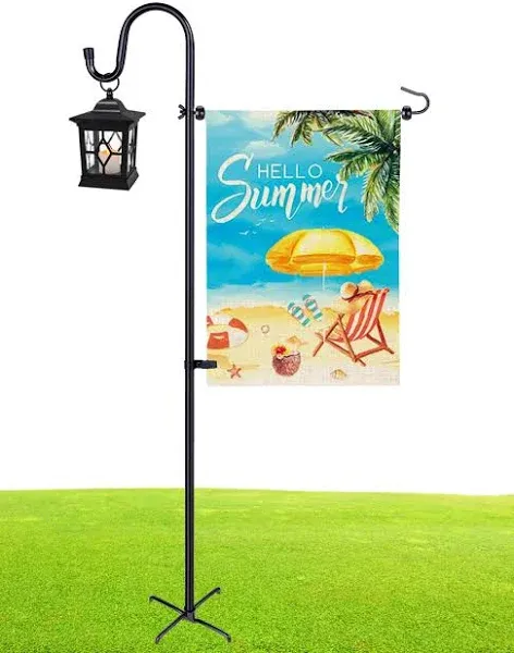 Garden Flag Holder Stand with Shepherd Hook for 14&#039;&#039; X 20&#039;&#039; Flags Upgraded Flago