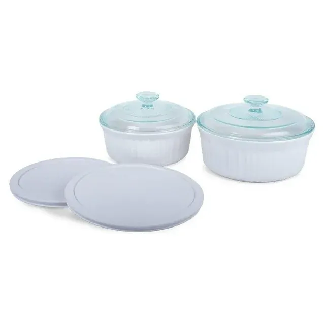 Corningware French White 6-Piece Bakeware Set