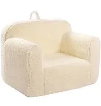 MOMCAYWEX Kids Snuggly-Soft Sherpa Cuddly Toddler Foam Chair