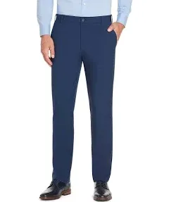 Van Heusen Black Flex Stretch Flat Front Slim Dress Pants