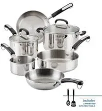 Farberware 10-Piece Stainless Steel Cookware Set