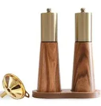 Gold Salt Shaker and Pepper Grinder Set