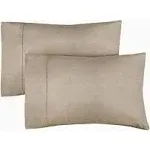 CGK Unlimited 2 Pillowcase Set New Colors Queen / Heathered Beige