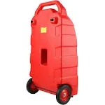 VEVOR Fuel Caddy, 32 Gallon, Portable Fuel Storage Tank On-Wheels, with Manual T