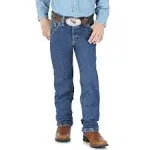 BOY'S WRANGLER® GEORGE STRAIT COWBOY CUT® ORIGINAL FIT JEAN IN HEAVY STONE DENIM