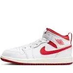 Kid's Air Jordan 1 Mid SE "White Dune Red" Pre School