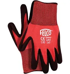 Knitted Gardening Gloves with Nitrile Coating, M