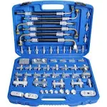 56PCS Automotive Air Conditioner Leak Test Kit, Air Conditioning Leak Detector, A/C Compressor Detection Repair Tool Kit