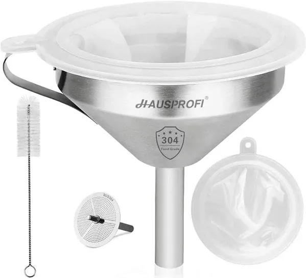 HAUSPROFI Stainless Steel Funnel