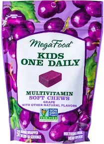 MegaFood Kids Multi Soft Chew Grape Multivitamin