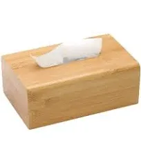 Performore Bamboo Tissue Box Cover