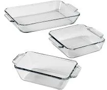 Anchor Hocking 3-Piece Glass Bakeware Set