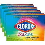 Clorox 2 Stain Remover and Color Booster Powder, Original, 49.2 oz Box, 4/Carton