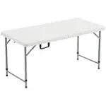 6FT Plastic Folding Table, Portable Dining Table Indoor  Outdoor Camping Table