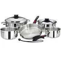 Magma A10-360L-IND Nestable 10 Piece Induction Cookware, Silver