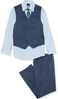 New w/Tags IZOD Boys 4-Piece Formal Vest Set with Shirt Vest Pants Tie