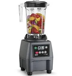 Waring Commercial CB15P Ultra Heavy Duty 3.75 HP Blender, Electric Touchpad Controls with BPA Free Copolyester 1 Gallon Container, 120V. 5-15 Phase Plug,Stainless Steel, Black