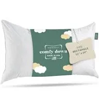 ComfyDown Decorative Throw Pillow Insert, Down and Feathers Fill