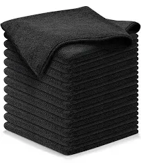 USANOOKS Microfiber Cleaning Cloth Grey - 12 packs 16&#034;x16&#034; - High Performance -