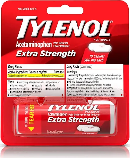 TYLENOL Extra Strength Caplets