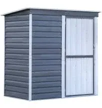 ShelterLogic Arrow SBS64 Shed-in-a-Box Storage Shed 6&#039;x4&#039;x6.5&#039; Charcoal/Cream