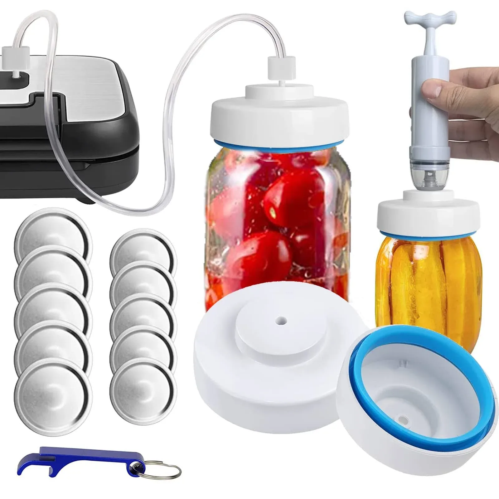 Mason Jar Vacuum Sealer and Accessory Hose Compatible with FoodSaver Vacuum ...