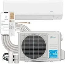 Senville AURA Series Mini Split Air Conditioner Inverter Heat Pump, 33000 BTU, Energy Star, White