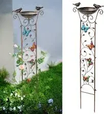 SUNNYPARK Bird Bath with Trellis