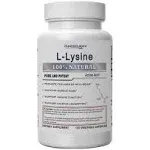 Superior Labs Best L-Lysine Nongmo - Dietary Supplement 500 mg Pure Active L-Lysine 120 Vegetable Capsules Supports Calcium Absorption