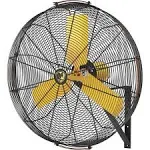 Big Ass Fans AirEye 30" Yellow Wall-Mounted Fan - 120V, 1/3 hp